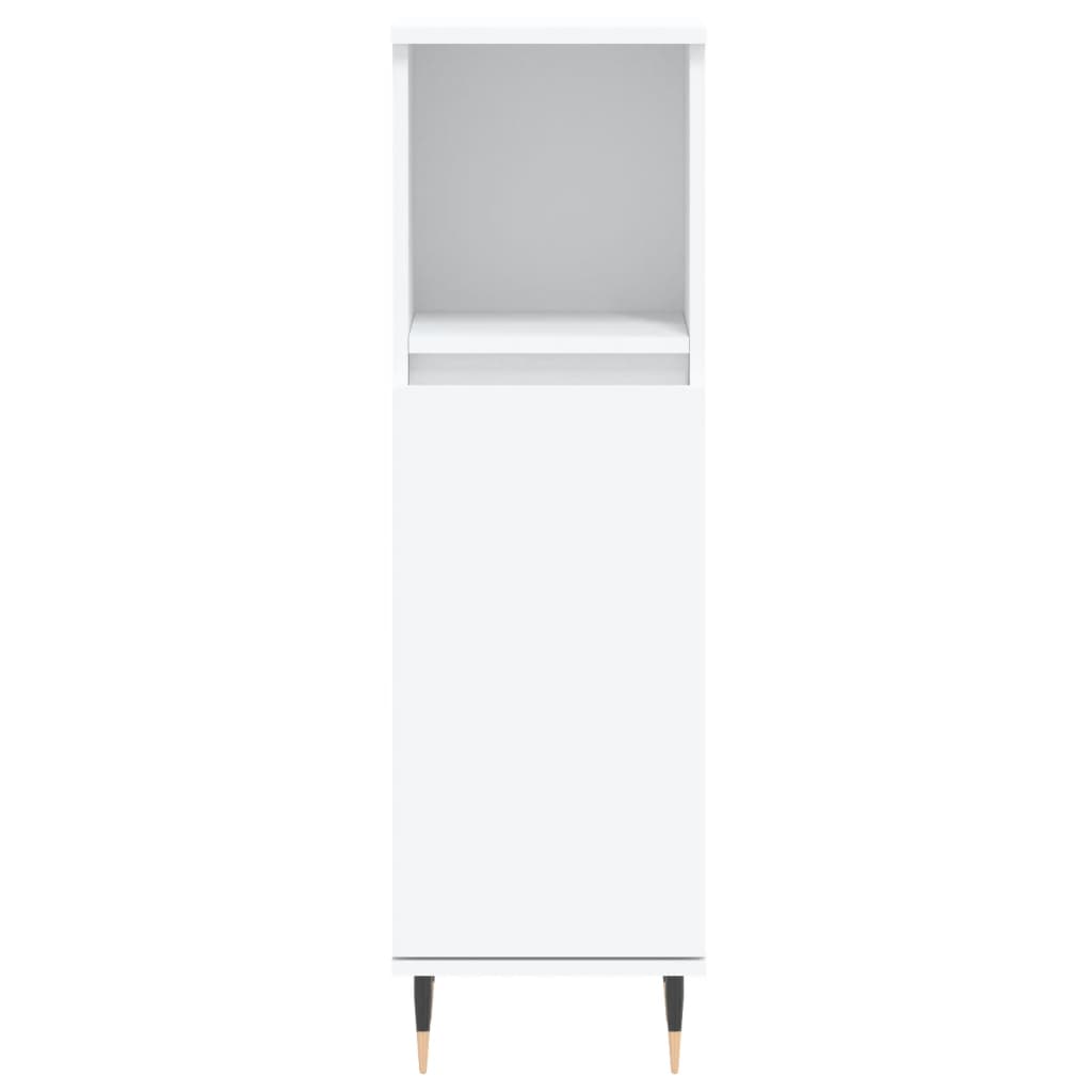 vidaXL 3 Piece Bathroom Cabinet Set White Engineered Wood
