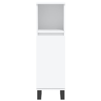 vidaXL 3 Piece Bathroom Cabinet Set White Engineered Wood