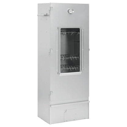 vidaXL BBQ Oven Smoker with Wood Chips 44,5x29x110 cm Galvanised Steel