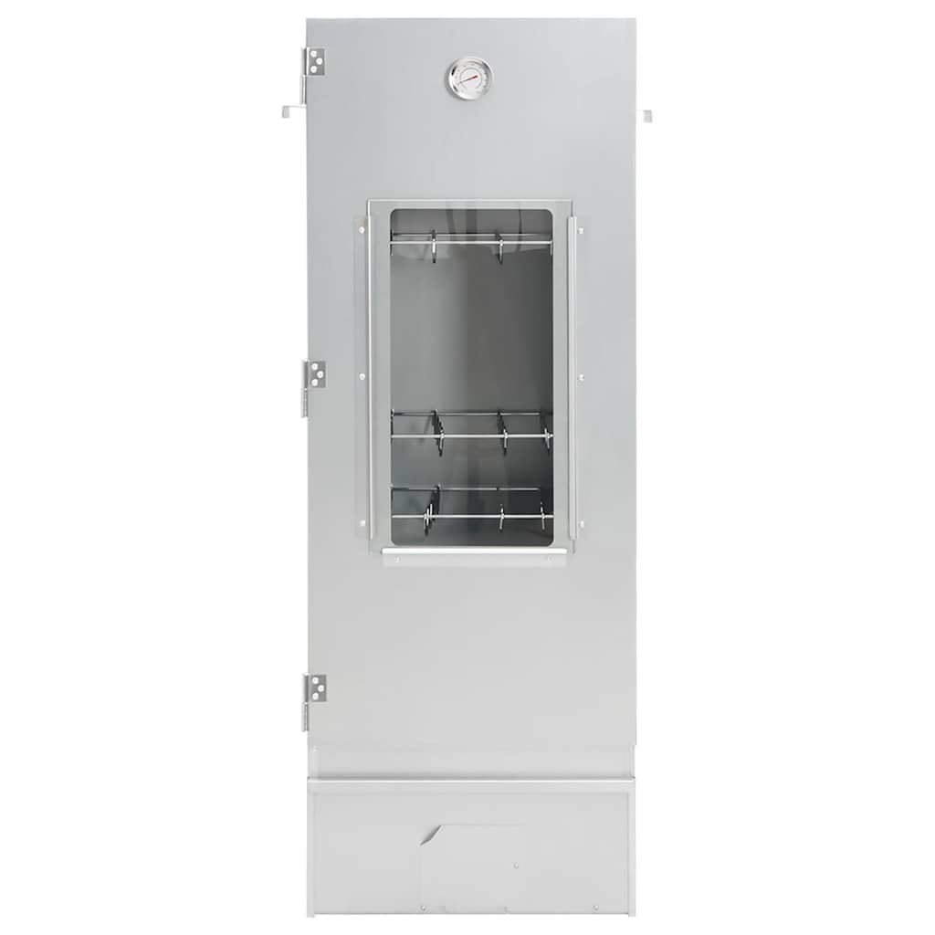 vidaXL BBQ Oven Smoker with Wood Chips 44,5x29x110 cm Galvanised Steel