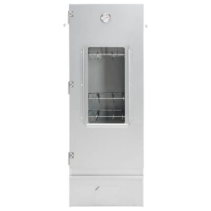 vidaXL BBQ Oven Smoker with Wood Chips 44,5x29x110 cm Galvanised Steel