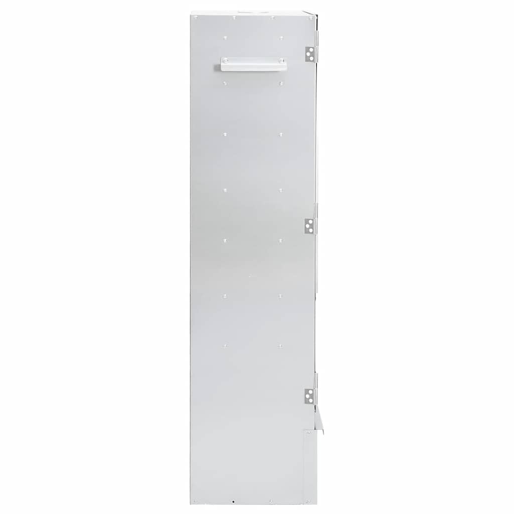 vidaXL BBQ Oven Smoker with Wood Chips 44,5x29x110 cm Galvanised Steel