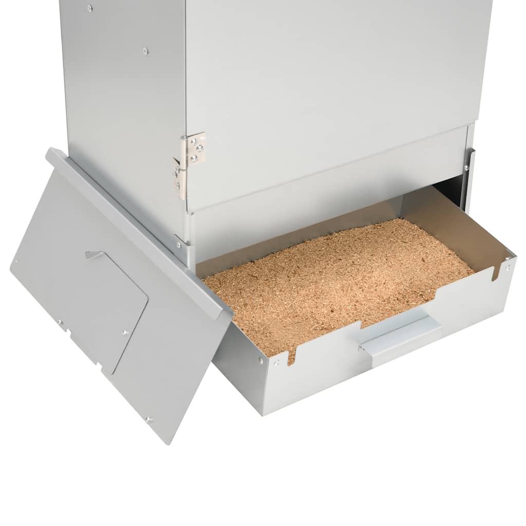 vidaXL BBQ Oven Smoker with Wood Chips 44,5x29x110 cm Galvanised Steel