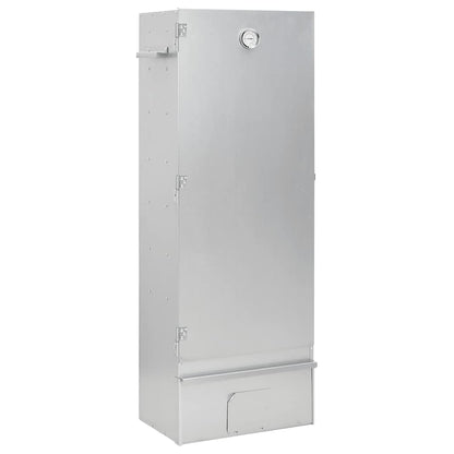 vidaXL BBQ Oven Smoker with Wood Chips 44,5x29x110 cm Galvanised Steel