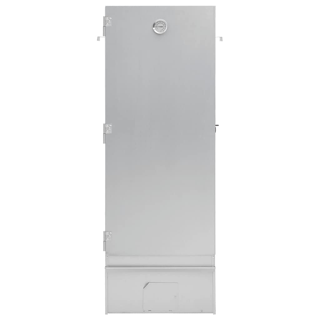 vidaXL BBQ Oven Smoker with Wood Chips 44.5x29x110 cm Galvanised steel