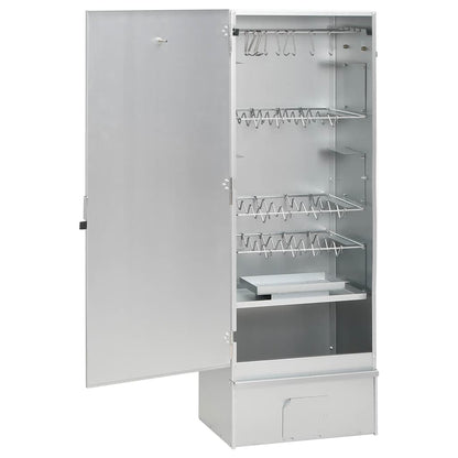 vidaXL BBQ Oven Smoker with Wood Chips 44,5x29x110 cm Galvanised Steel