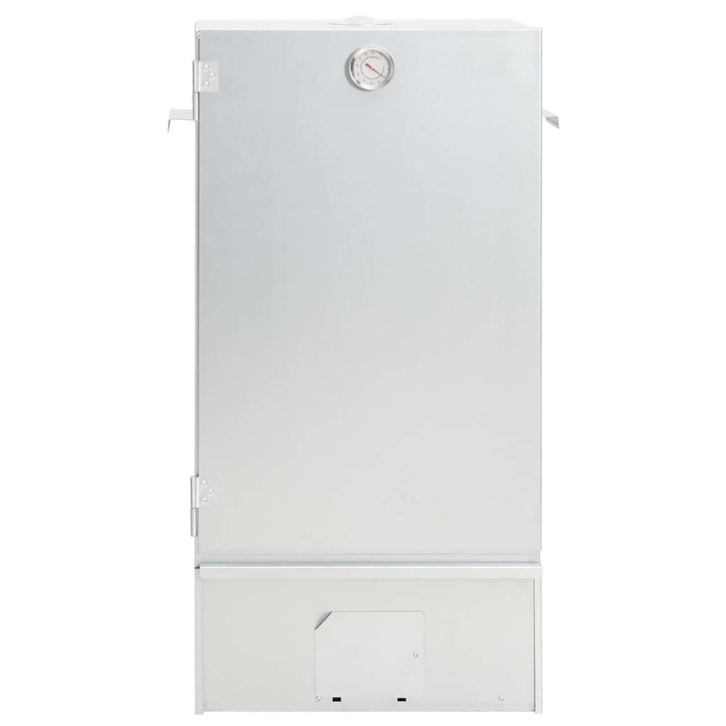 vidaXL BBQ Oven Smoker with Wood Chips 44.5x29x83 cm Galvanised steel