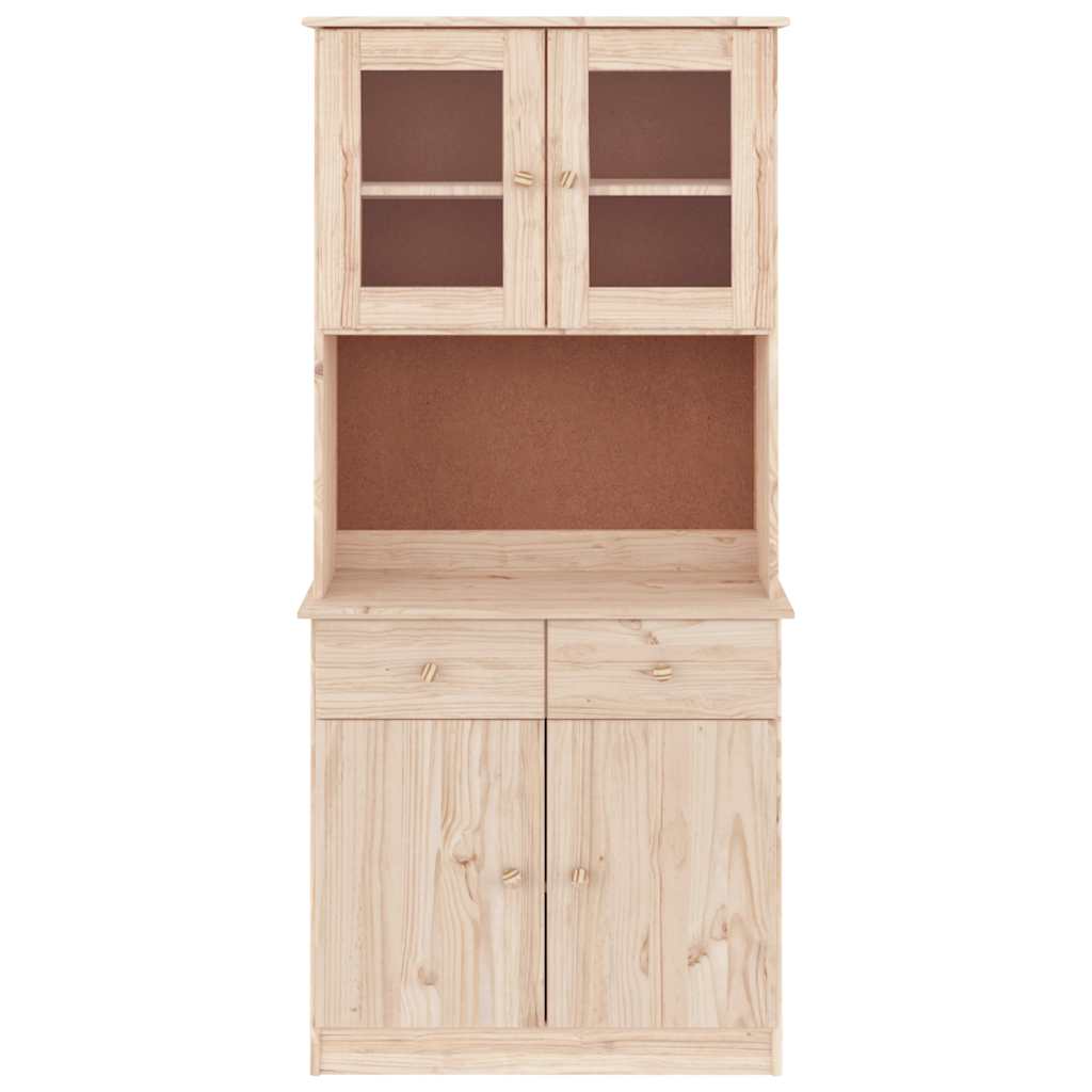 vidaXL Highboard "ALTA" 77x35x165 cm Solid Wood Pine