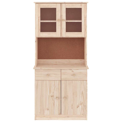 vidaXL Highboard "ALTA" 77x35x165 cm Solid Wood Pine