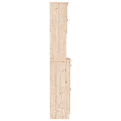 vidaXL Highboard ALTA 77x35x188 cm Solid Wood Pine
