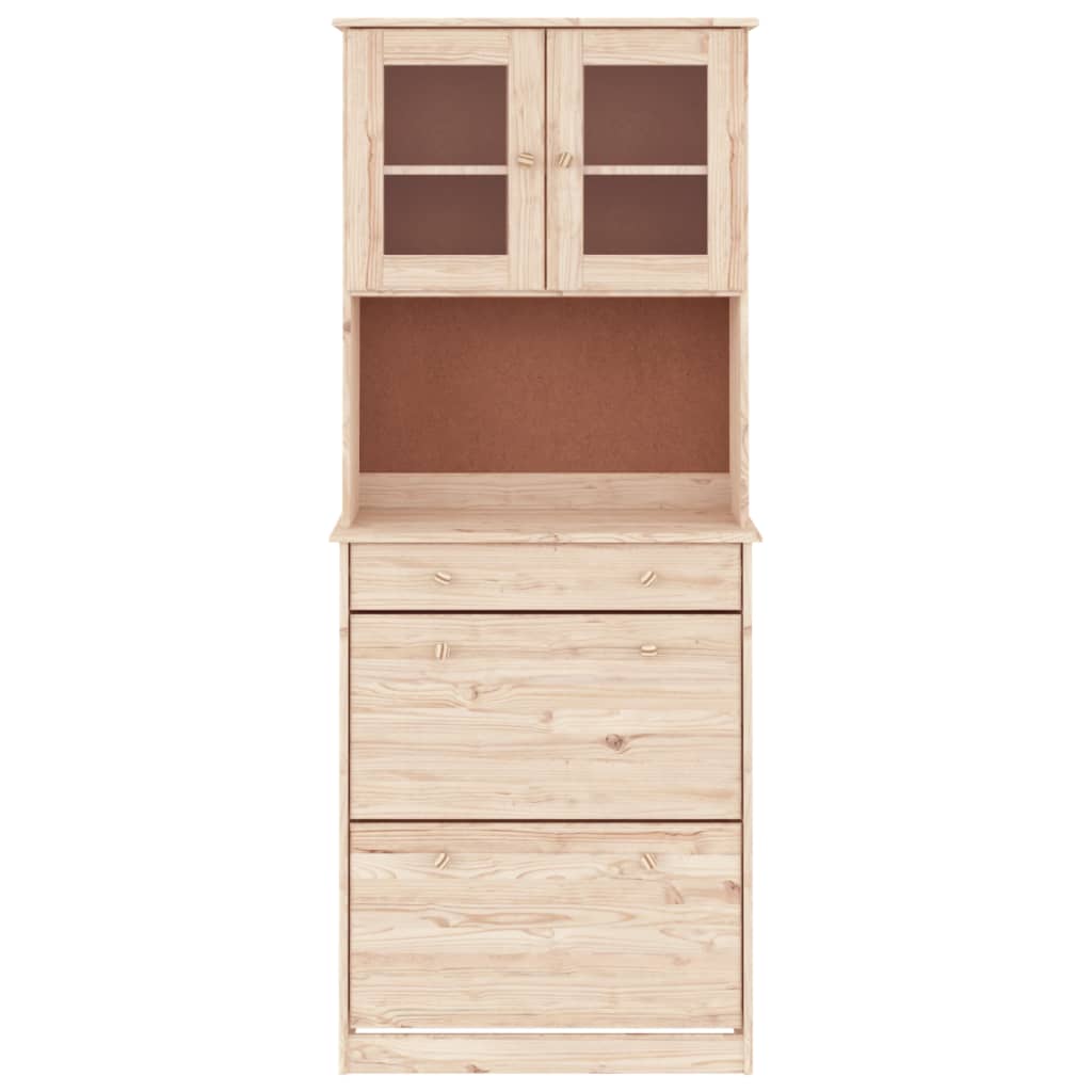 vidaXL Highboard ALTA 77x35x188 cm Solid Wood Pine