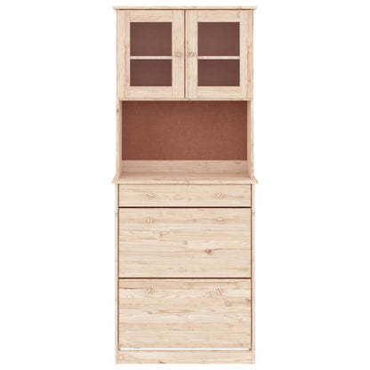 vidaXL Highboard ALTA 77x35x188 cm Solid Wood Pine