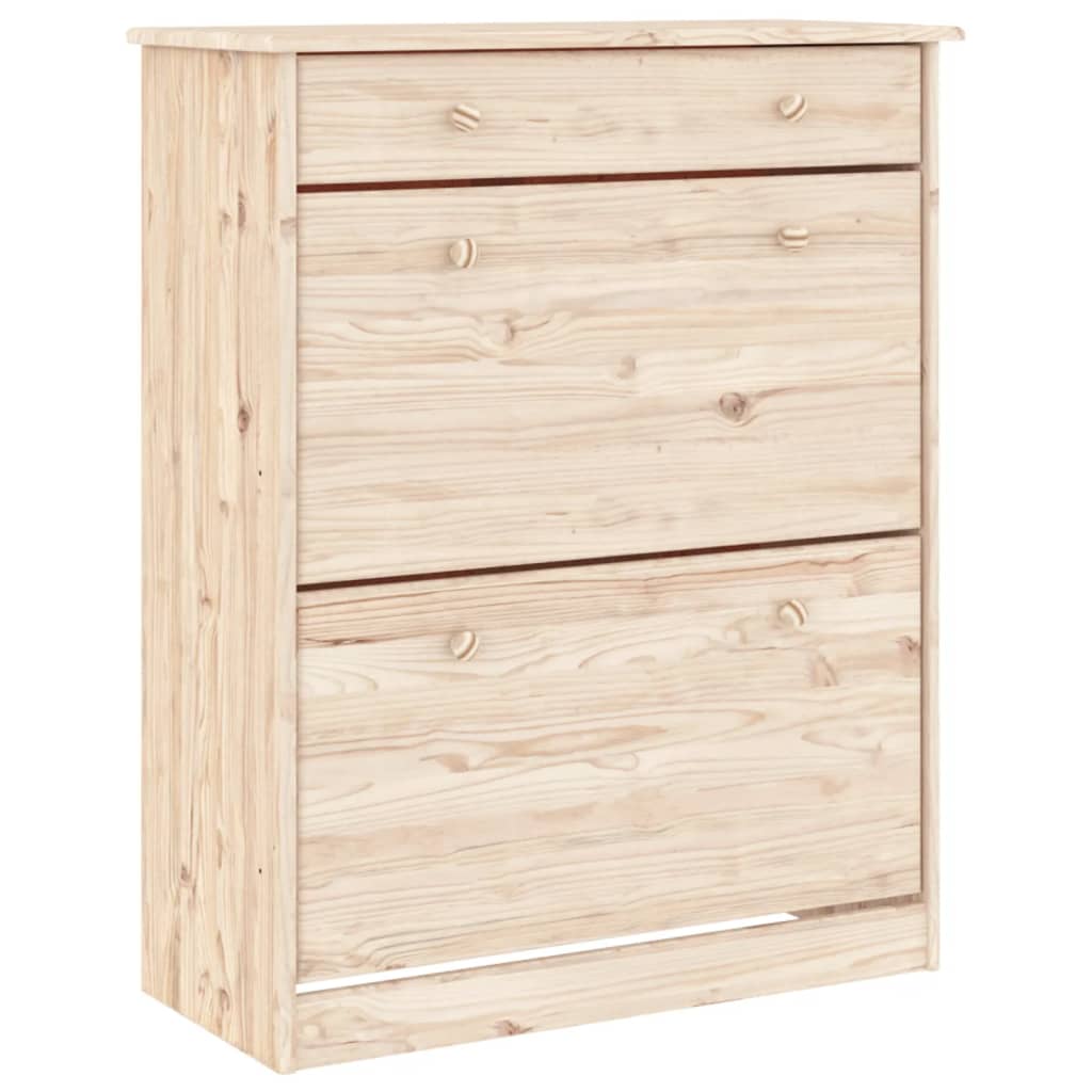 vidaXL Highboard ALTA 77x35x188 cm Solid Wood Pine