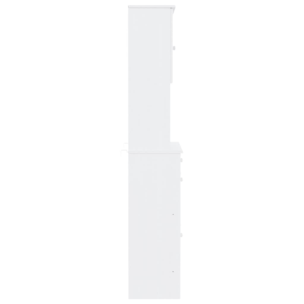 vidaXL Highboard "ALTA" White 77x35x188cm Solid Wood Pine