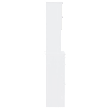 vidaXL Highboard "ALTA" White 77x35x188cm Solid Wood Pine
