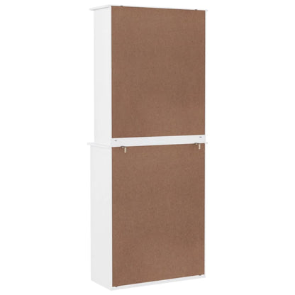 vidaXL Highboard "ALTA" White 77x35x188cm Solid Wood Pine