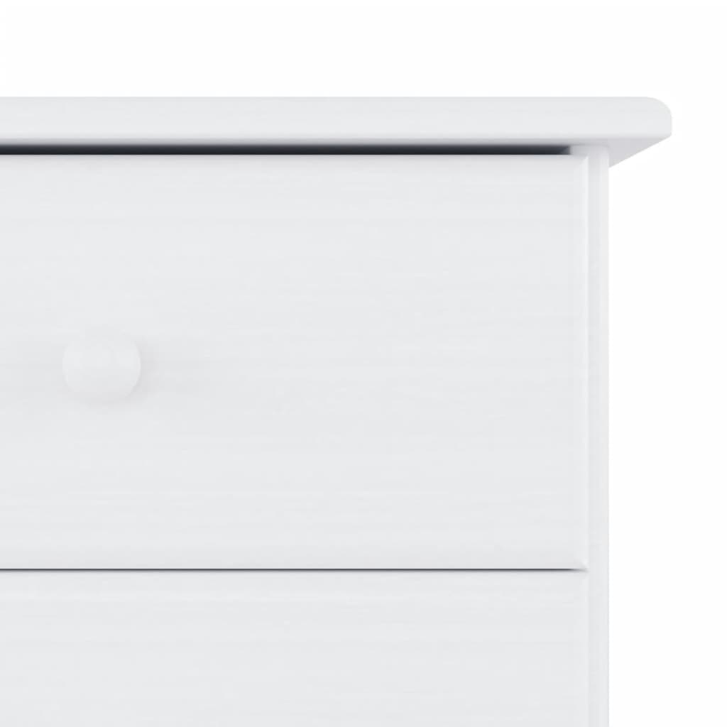 vidaXL Highboard "ALTA" White 77x35x188cm Solid Wood Pine