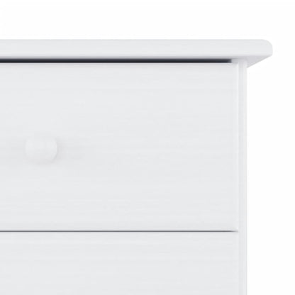 vidaXL Highboard "ALTA" White 77x35x188cm Solid Wood Pine