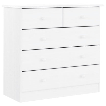 vidaXL Highboard ALTA White 77x35x165 cm Solid Wood Pine