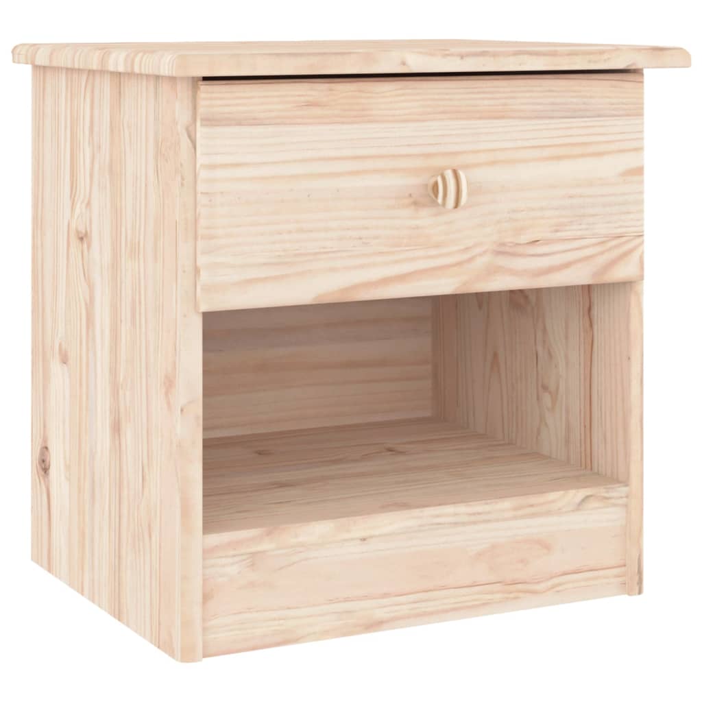 vidaXL Bedside Cabinet "ALTA" 41x35x41 cm Solid Wood Pine
