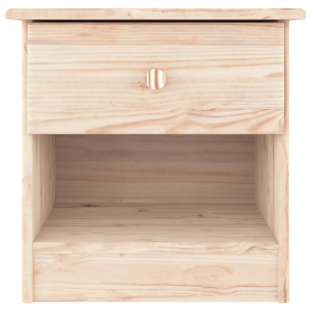 vidaXL Bedside Cabinet "ALTA" 41x35x41 cm Solid Wood Pine