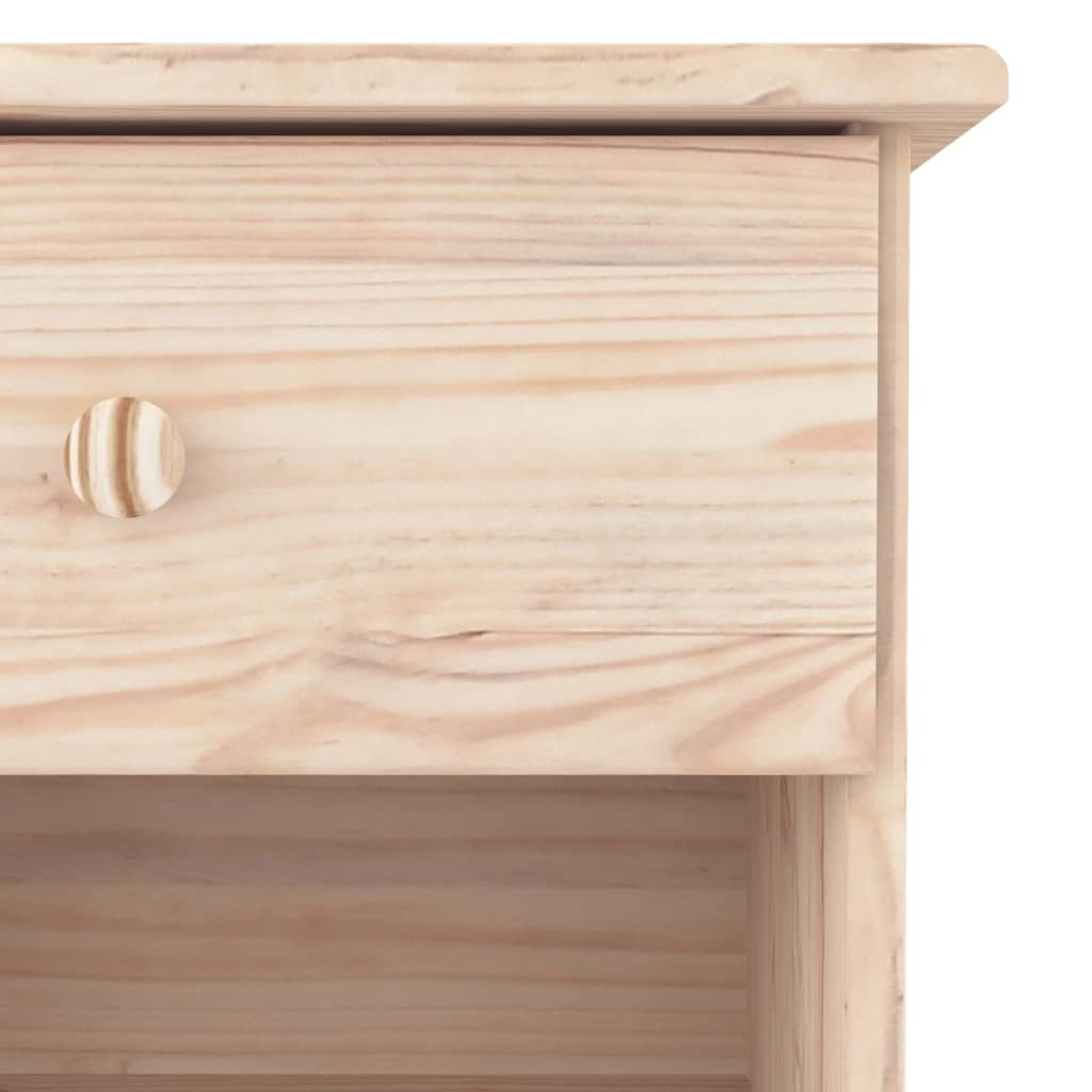 vidaXL Bedside Cabinet "ALTA" 41x35x41 cm Solid Wood Pine