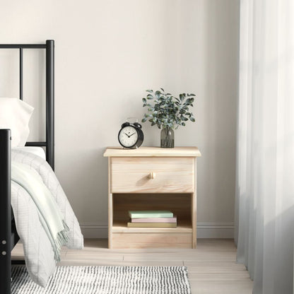 vidaXL Bedside Cabinet "ALTA" 41x35x41 cm Solid Wood Pine