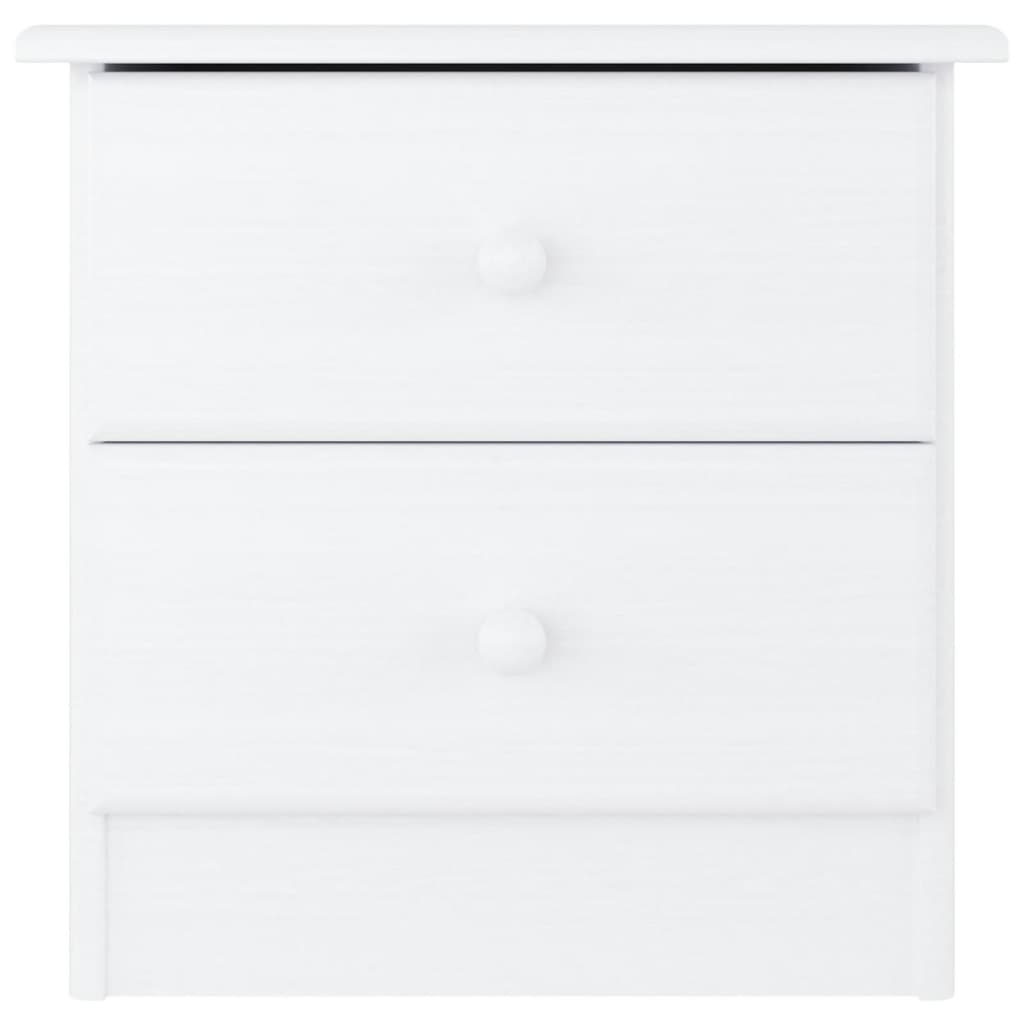 vidaXL Bedside Cabinet ALTA White 41x35x41 cm Solid Wood Pine