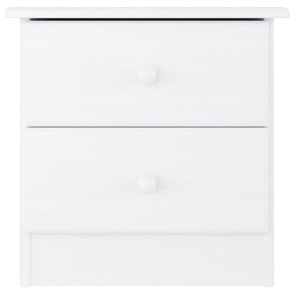 vidaXL Bedside Cabinet ALTA White 41x35x41 cm Solid Wood Pine