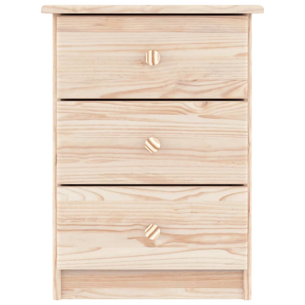 vidaXL Bedside Cabinet ALTA 41x35x55.5 Solid Wood Pine