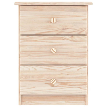 vidaXL Bedside Cabinet ALTA 41x35x55.5 Solid Wood Pine