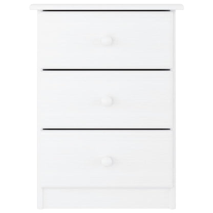 vidaXL Bedside Cabinet ALTA White 41x35x55.5 cm Solid Wood Pine