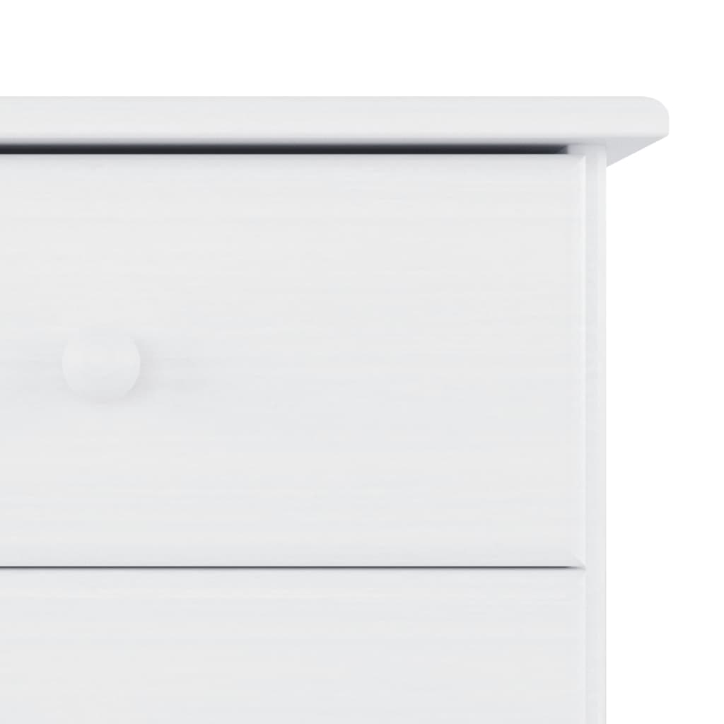 vidaXL Bedside Cabinet ALTA White 41x35x55.5 cm Solid Wood Pine