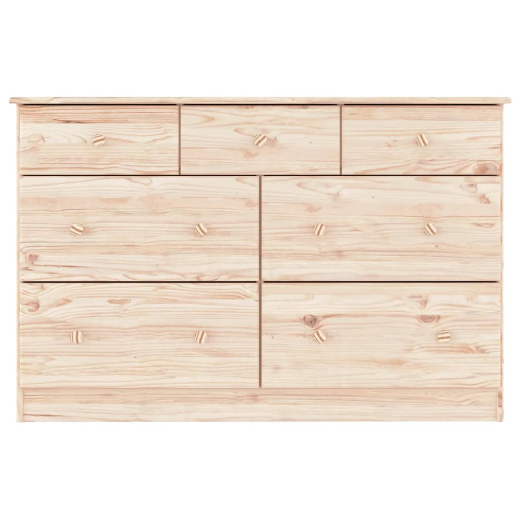 vidaXL Chest of Drawers ALTA 112x35x73 cm Solid Wood Pine