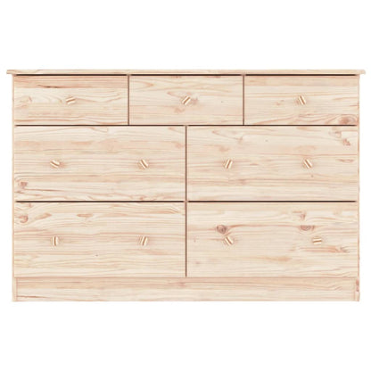 vidaXL Chest of Drawers ALTA 112x35x73 cm Solid Wood Pine