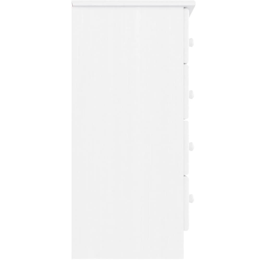 vidaXL Chest of Drawers ALTA White 77x35x73 cm Solid Wood Pine