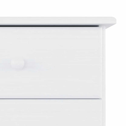 vidaXL Chest of Drawers ALTA White 77x35x73 cm Solid Wood Pine
