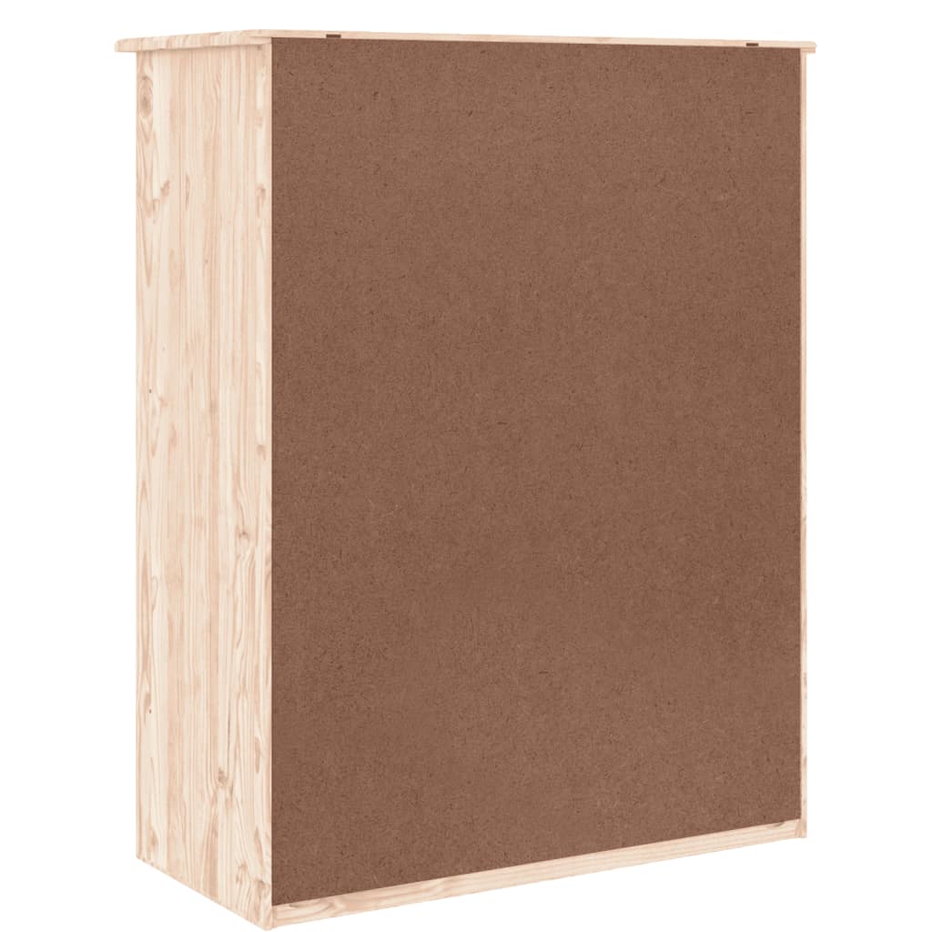 vidaXL Shoe Cabinet ALTA 77x35x96 cm Solid Wood Pine
