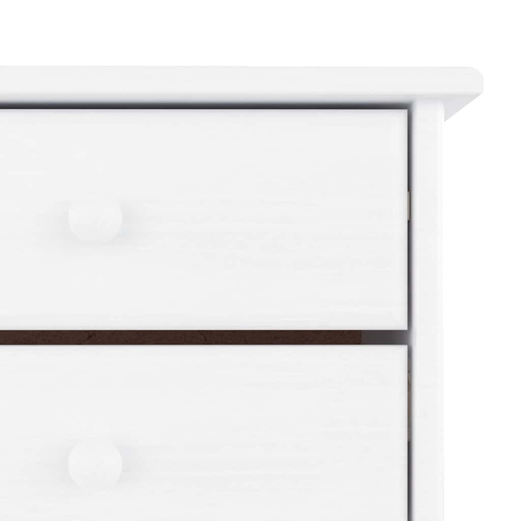 vidaXL Shoe Cabinet ALTA White 77x35x96 cm Solid Wood Pine