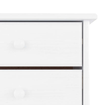 vidaXL Shoe Cabinet ALTA White 77x35x96 cm Solid Wood Pine