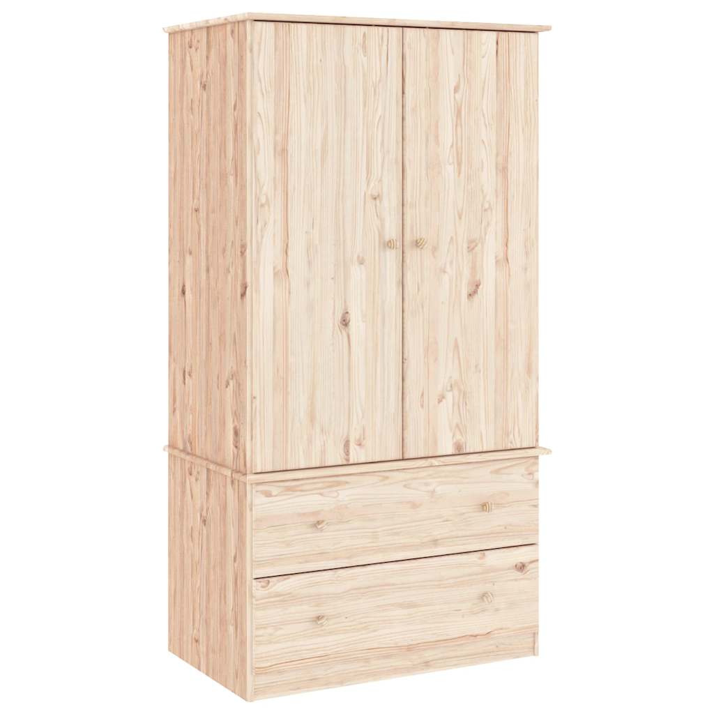 vidaXL Wardrobe ALTA 90x55x170 cm Solid Wood Pine