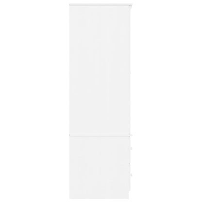 vidaXL Wardrobe ALTA White 90x55x170 cm Solid Wood Pine