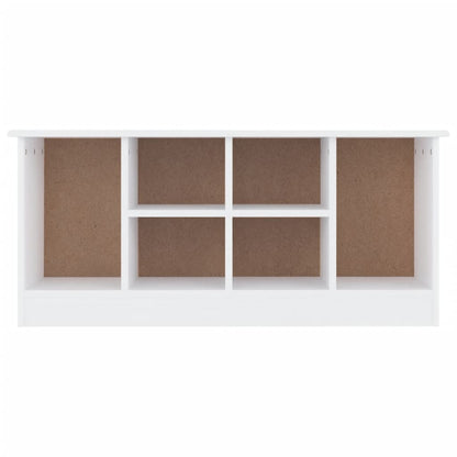 vidaXL Shoe Bench ALTA White 100x35x45 cm Solid Wood Pine