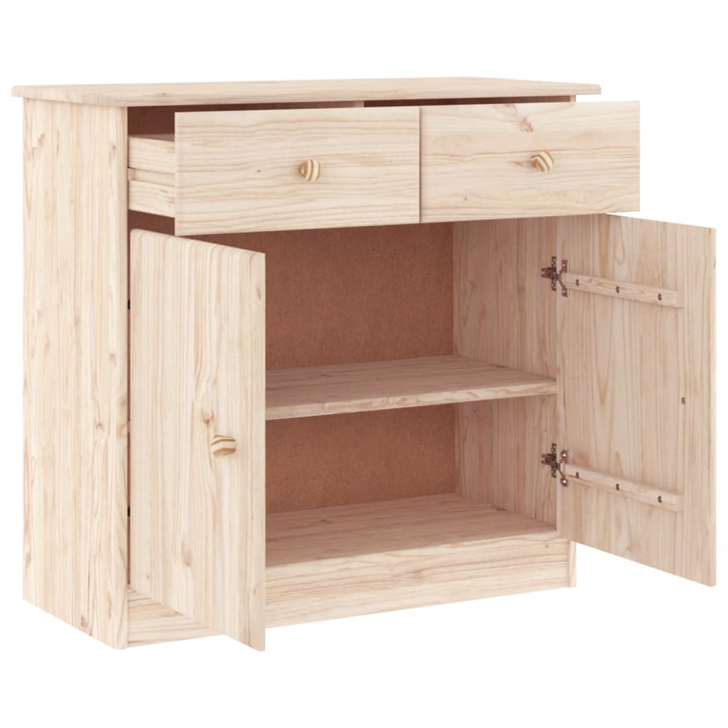 vidaXL Sideboard "ALTA" 77x35x73 cm Solid Wood Pine