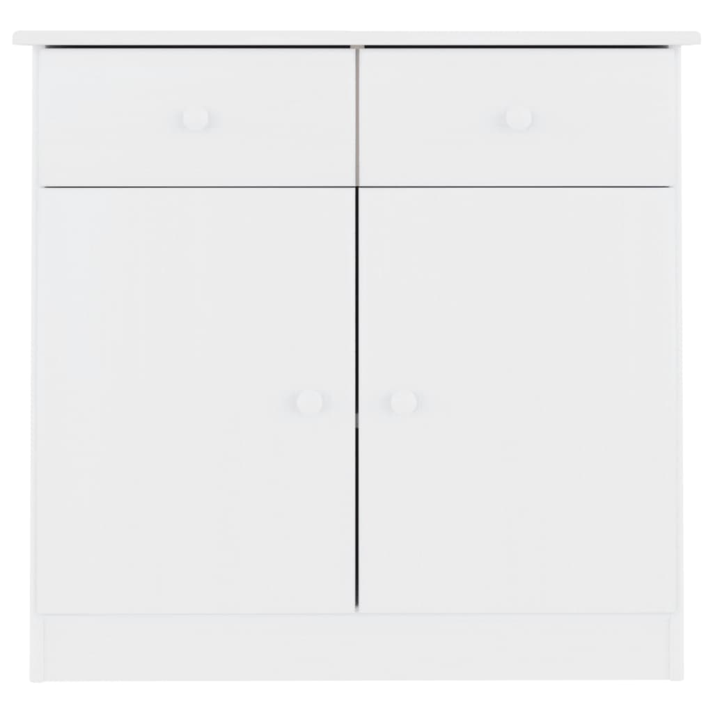 vidaXL Sideboard ALTA White 77x35x73 cm Solid Wood Pine