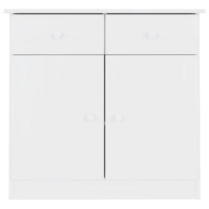 vidaXL Sideboard ALTA White 77x35x73 cm Solid Wood Pine