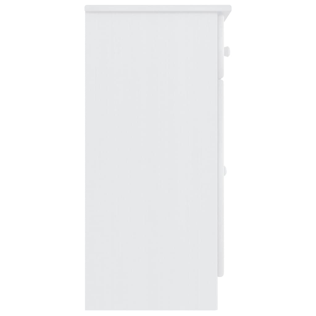 vidaXL Sideboard ALTA White 77x35x73 cm Solid Wood Pine