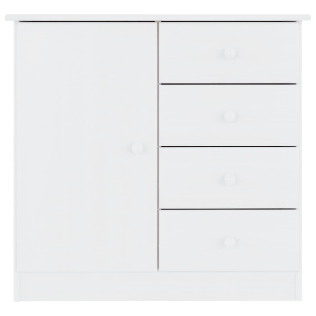 vidaXL Sideboard ALTA White 77x35x73 cm Solid Wood Pine