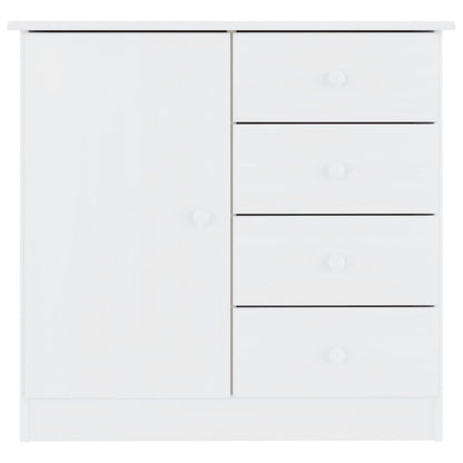 vidaXL Sideboard ALTA White 77x35x73 cm Solid Wood Pine