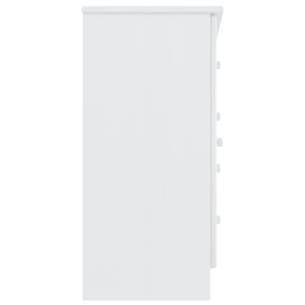 vidaXL Sideboard ALTA White 77x35x73 cm Solid Wood Pine